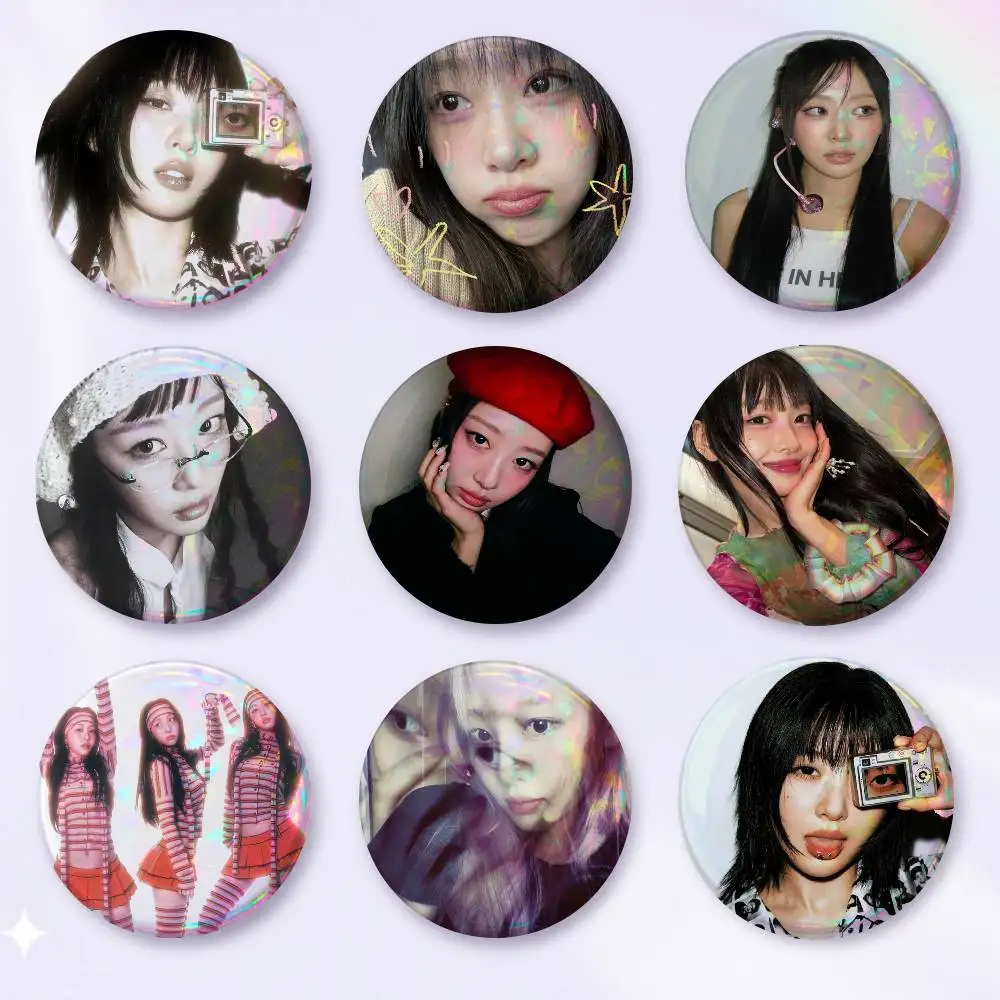 A-L-Loona Y-Yves Art Badges Button Round Creative Pin Brooch Badge Bag Decor Accessories Fans Collect Friends Gifts