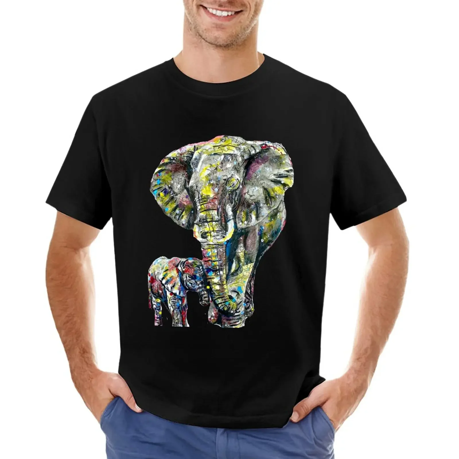 Inkopolis Elephants T-Shirt quick drying animal prinfor boys t shirts men