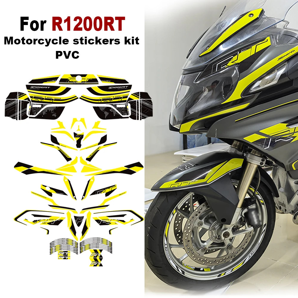 

For BMW R1200RT R 1200 RT R1200 RT Motorcycle Body Fairing Protector Tank Knee Pad Stickers Decals kit Luggage case Fender
