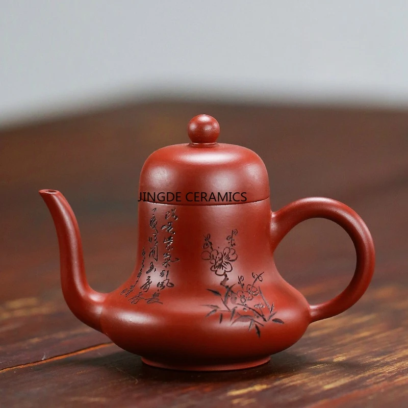 1pc Earthenware Pot of Yixing Tourist Purple Clay Teapot Kung Fu Tea Set Home Beauty Pot Chinese Tea Ceremony Accessories