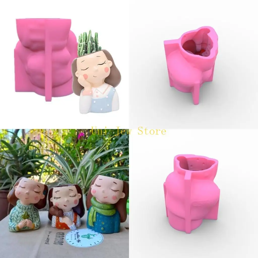 

40GB Silicone Mould for Epoxy Resin and Cement Flower Pots Creations Planter Mould
