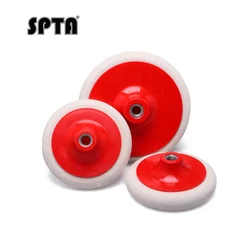 SPTA 5Inch / 6Inch Wool Felt Polishing Pads M14 Thread Felt Wheel Flocking Buffing Pad Car Paint Finish Polishing Disk