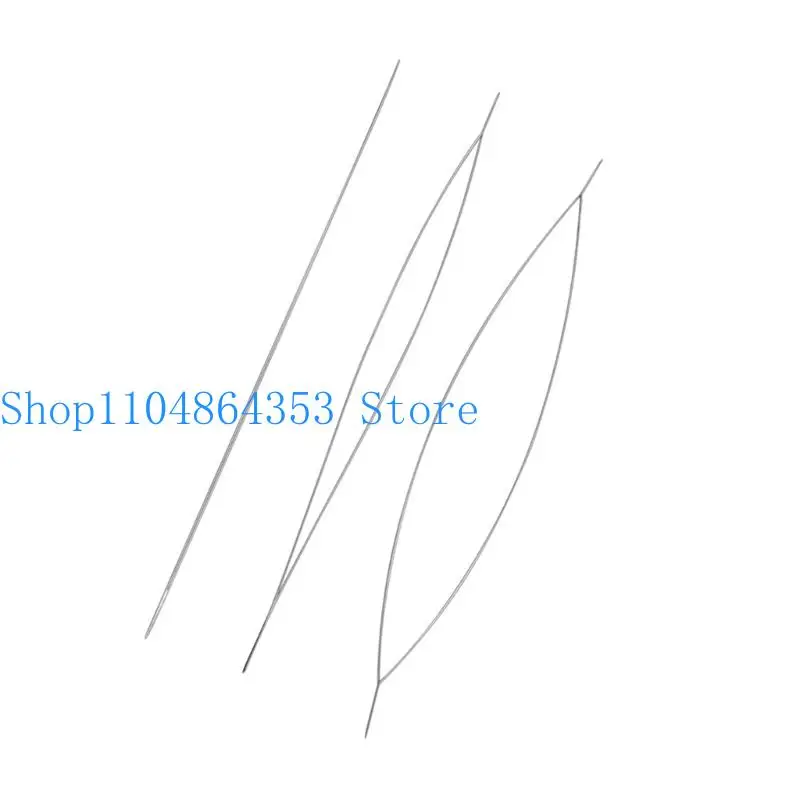 652F Professional Split End Beading Needle High Carbon Steel Crafting Supplies For Jewelry Design Beading Tool
