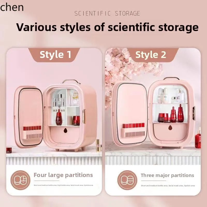 ZML Beauty Refrigerator Makeup Skin Care Products Refrigerator Bedroom Small Mask Lipstick Storage Special Constant Temperature