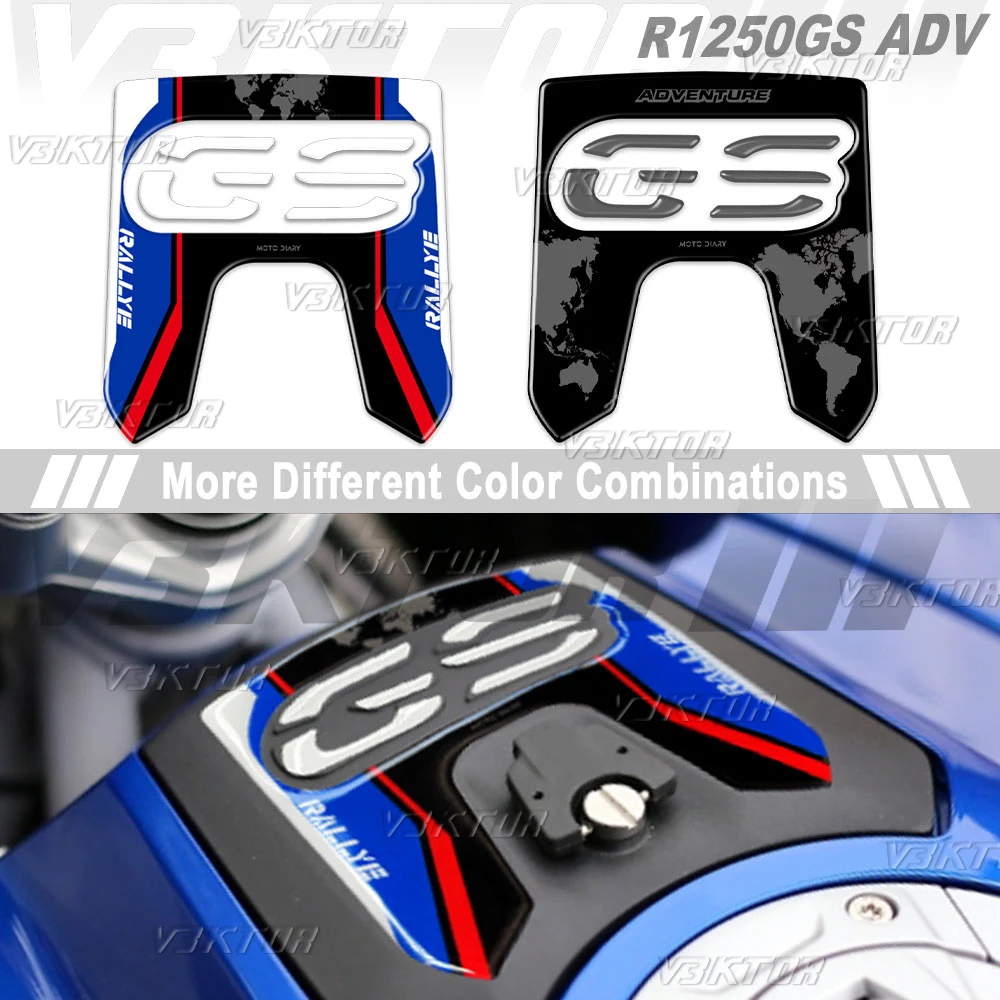 3D R1250GS Adv Motorcycle Gloves Box Protection Sticker Decals For R 1250 GS Adventure Rallye 2018-2024 2023 2022 2021 2020