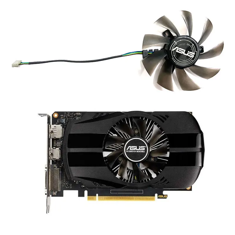 1 вентилятор 85 мм 4 контакта новый бренд ASUS/Asus GTX1650 RX550 PHOENIX OC видеокарта охлаждающий сменный вентилятор