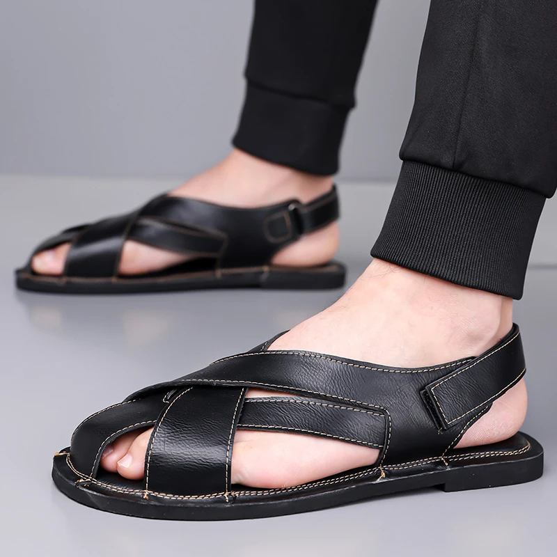 

Summer Fashion Outdoor Sandals Breathable Beach Personalized Dressing Beach Slippers Eva Soft Sole Anti Slip Men Footwear