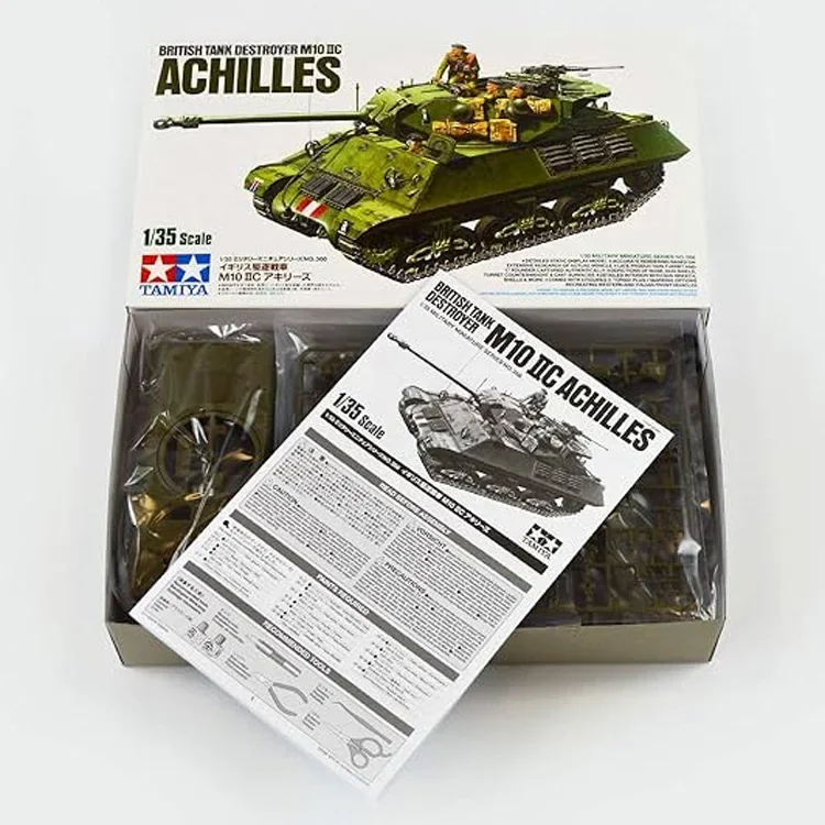 TAMIYA Kit de modelo de tanque ensamblado 35366 Tanque destructor británico M10 IIC Aquiles 1/35