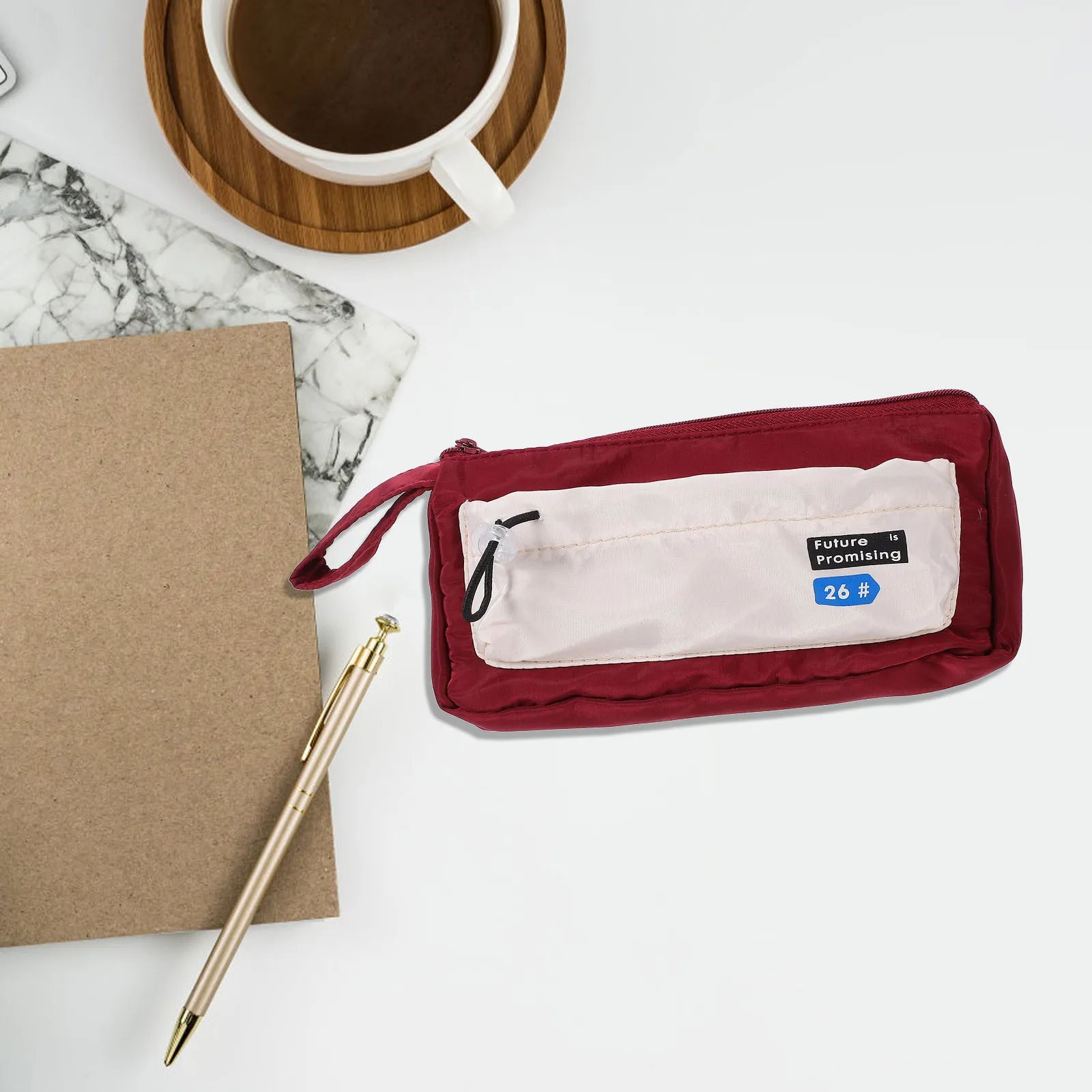 

Large Canvas Pencil Case Multifunctional Stationery Bag Zipper Pouch School Supplies Students Makeup Pen Pouch Pencil Box