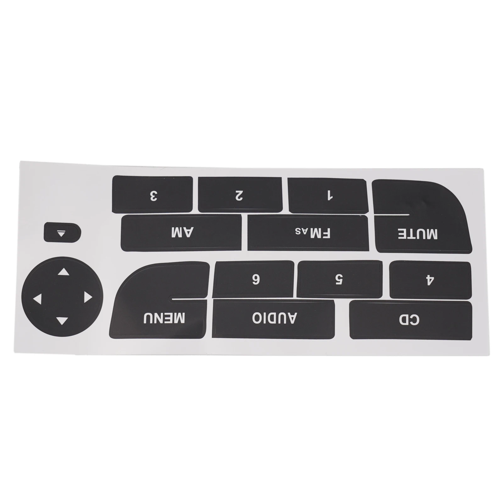 For Fiat Grand Punto Front Radio CD Button Decal Replacement Stickers for Dashboard Interface Symbol Restoration