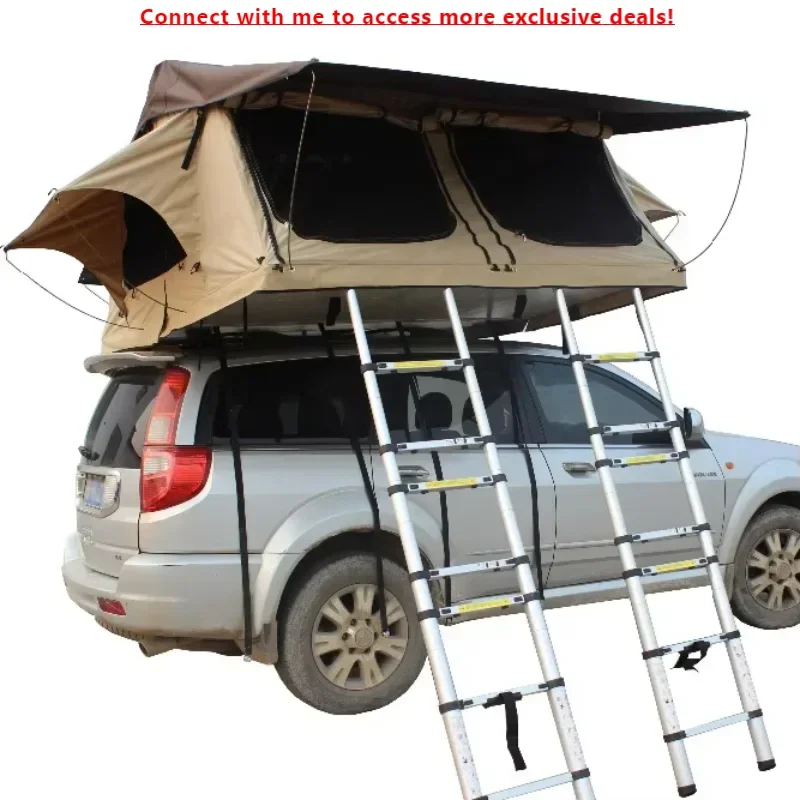 

2021 Roof Top Tent Install On Cars Roof For Camping And Outdoor 1.4*2.4m For 1-2 Person Car Tent