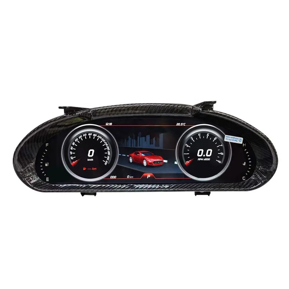 12.3'' Car LCD Vehicle speedometer For Maserati Granturismo GT 2008 - 2020 LCD Dashboard Panel Virtual Instrument CockPit