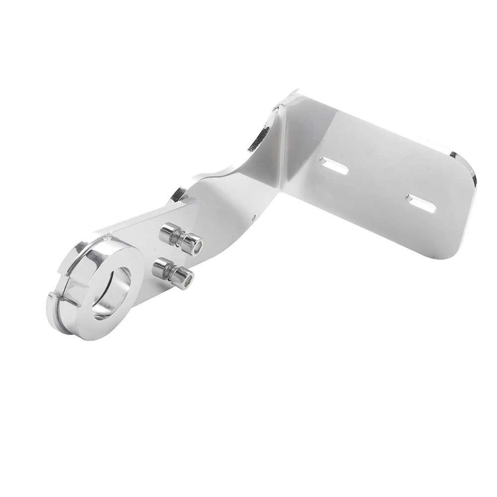Black/ Chrome Motorcycle Side Mount License Plate Bracket Holder For Harley Softail Fat Boy Breakout Dyna Street Bob 2018-2022