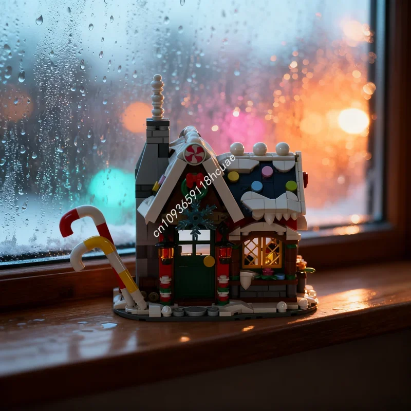 1254pcs MOC Kersthuis Seizoensgebonden Kerstmodel Bouwstenen Monteren DIY Cadeau Creatief Speelgoed Onderwijs Baksteen Verjaardag
