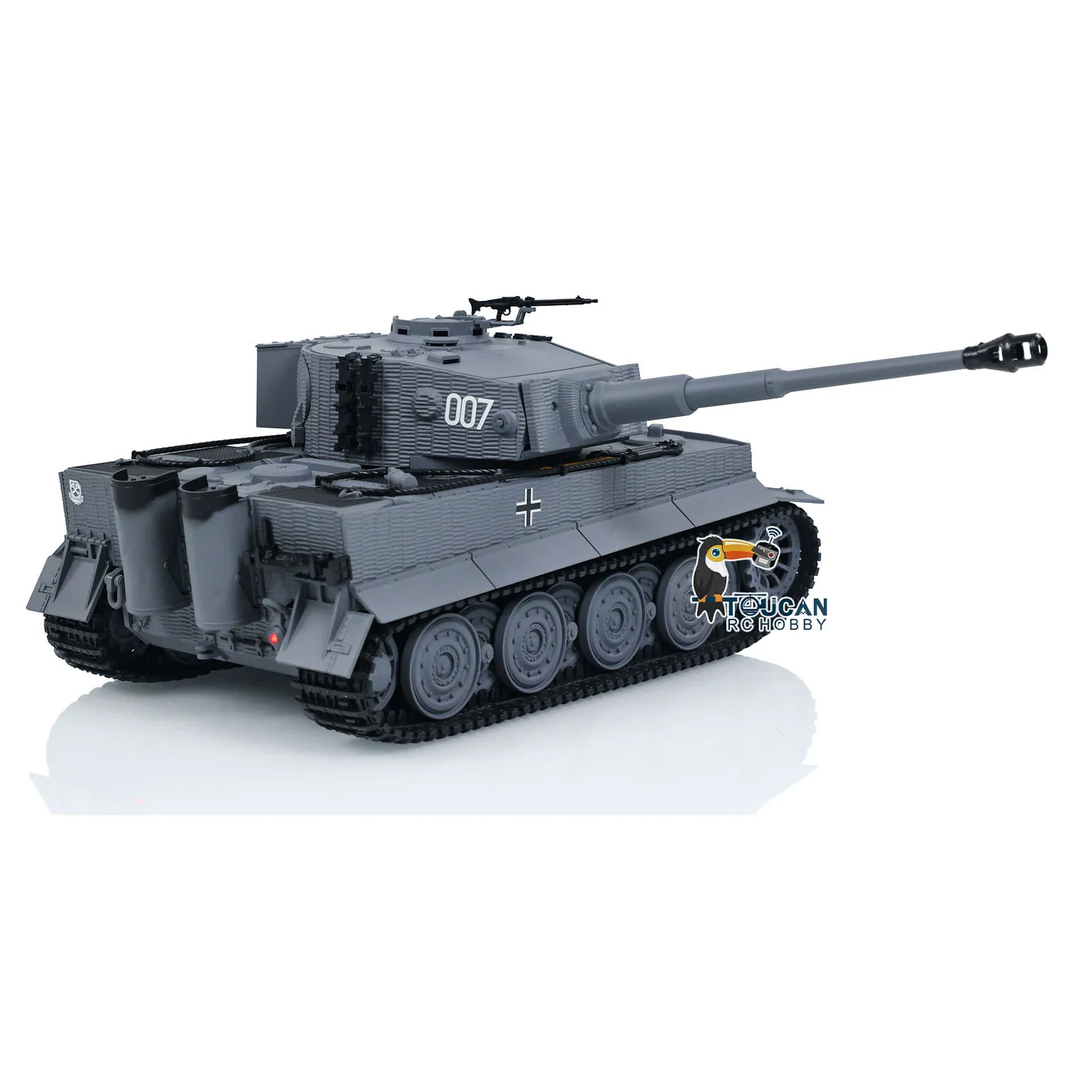 

TOUCAN 1/24 Taigen Mini RC Battle Tank Tiger I Remote Control Infrared Combat Military Tanks Mini Cars Vehicle Model TH23571