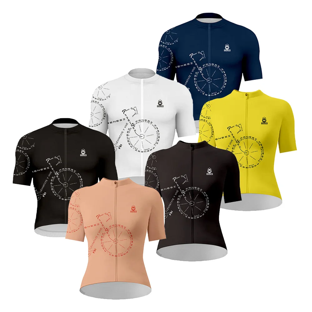 Frenesi Unisex Radtrikot Kurzarm Sommer Fahrradtrikot Fahrradshirt Fahrradbekleidung Atmungsaktives Pro Team MTB Road Shirt