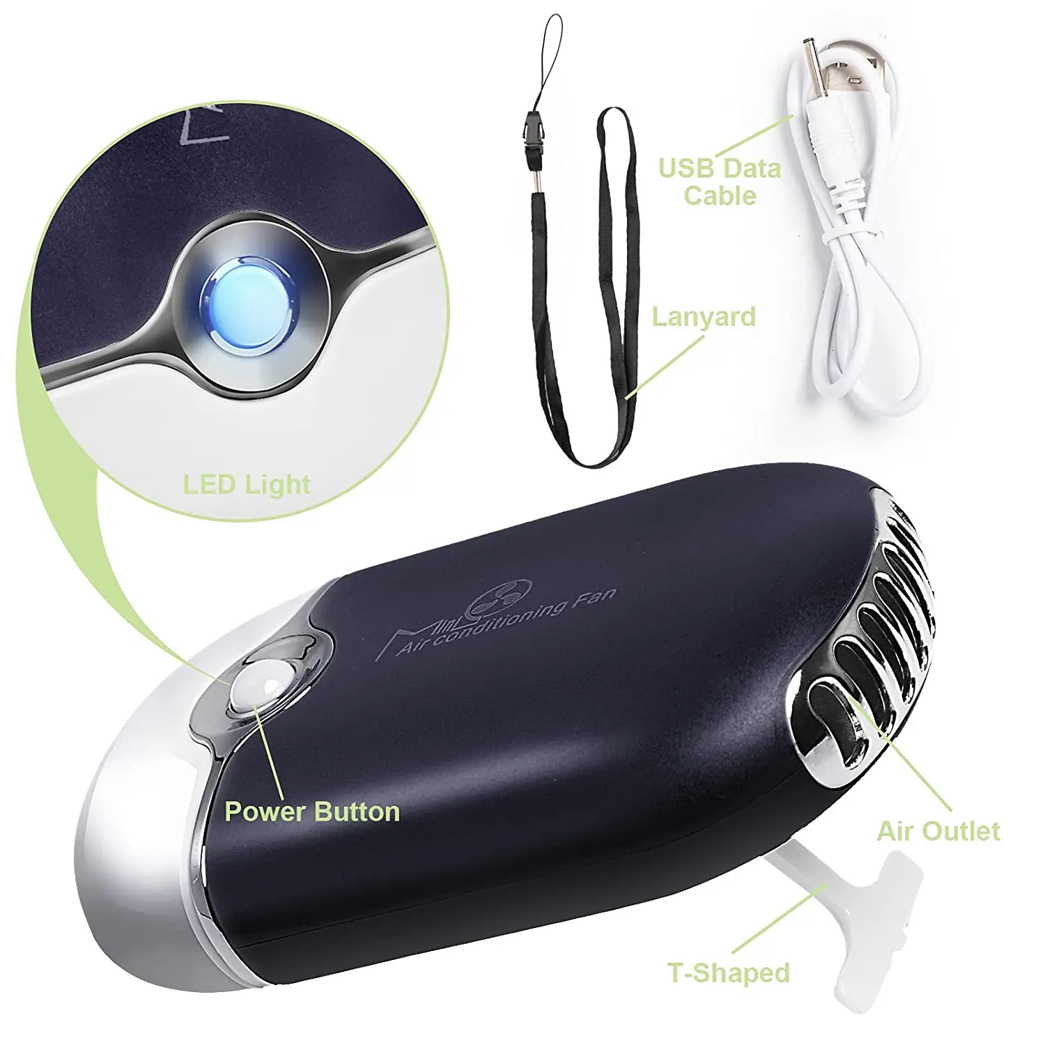 Portable Air Cooler Fan Handheld Mini Eyelash Fan Dryer Air Conditioning Blower for Eyelash Extension Supplies USB Rechargeable