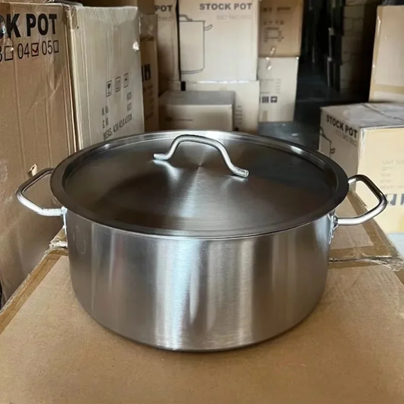 hot pot thickening Stainless Steel Soup Pot with compound bottom for Gas and Induction Cooker