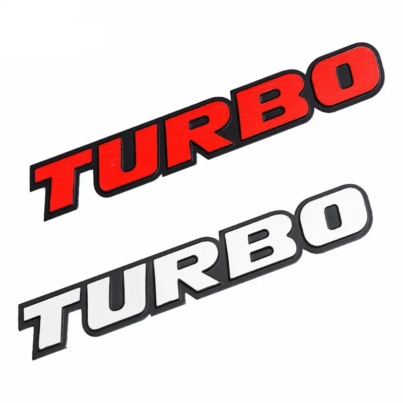 1Pcs Car Styling Modified Universal Accessories 3D Aluminum alloy TURBO Style Body Trim Badge Sticker Decal Emblem