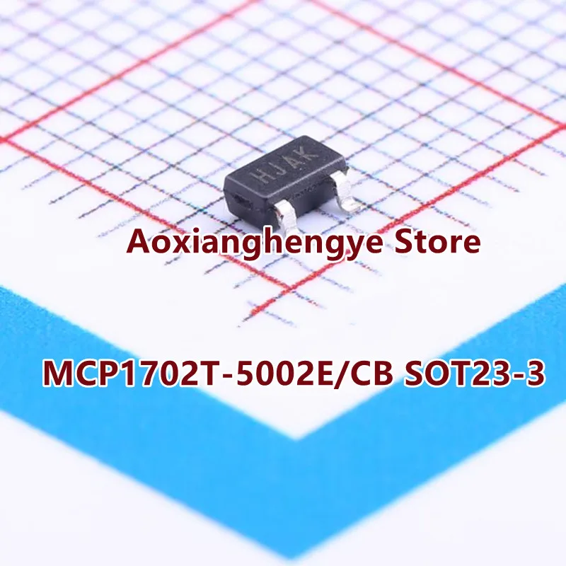 10PCS MCP1702T-5002E/CB MCP1702-5.0V SOT23-3 Good quality 250 mA Low Quiescent Current LDO Regulator