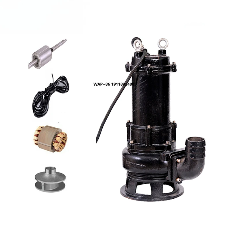Hot Sale Hop 7.5kw Submersible Pump for Wastewater Treatment Agriculture for Slurry Sludge Sewage Sump Pump-150WQ120-10-7.5