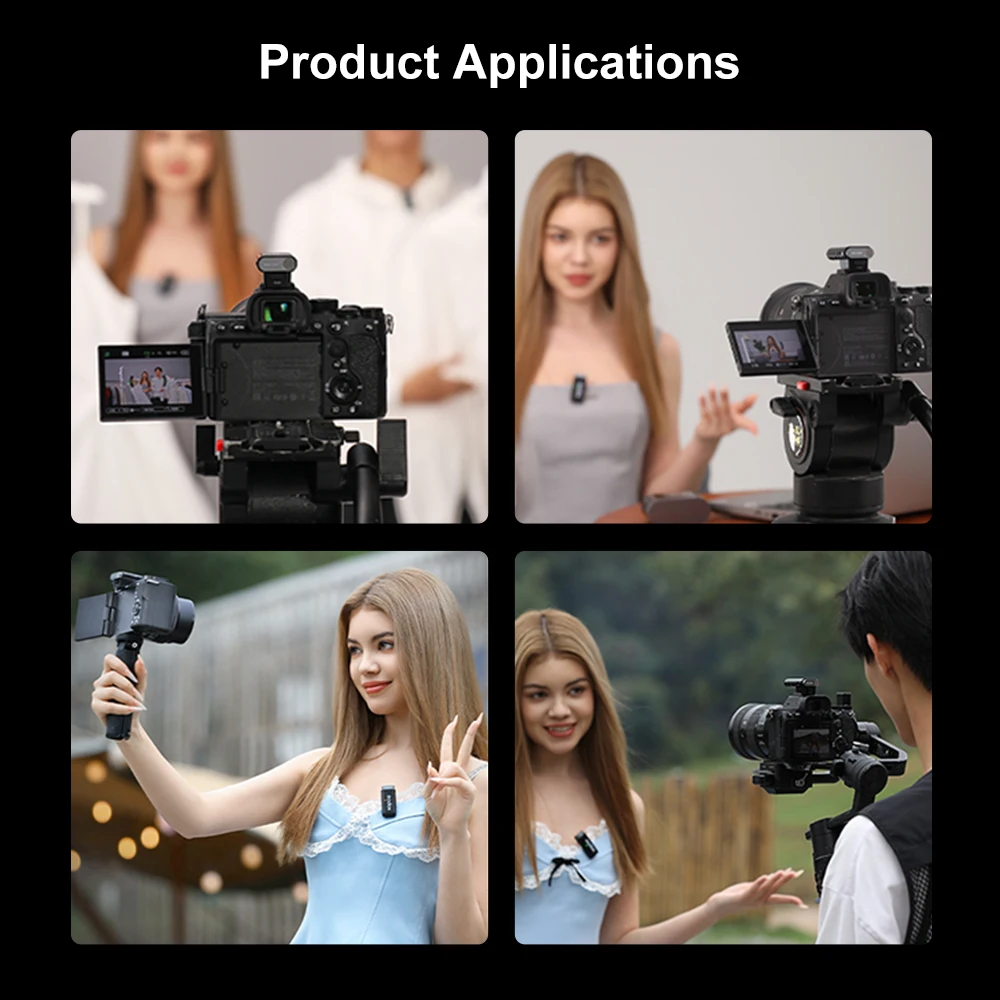 New Godox WEC-S Wireless Lavalier Microphone Exclusively for Sony Live Streaming Recording Noise Reduction Hot Shoe Radio Mic