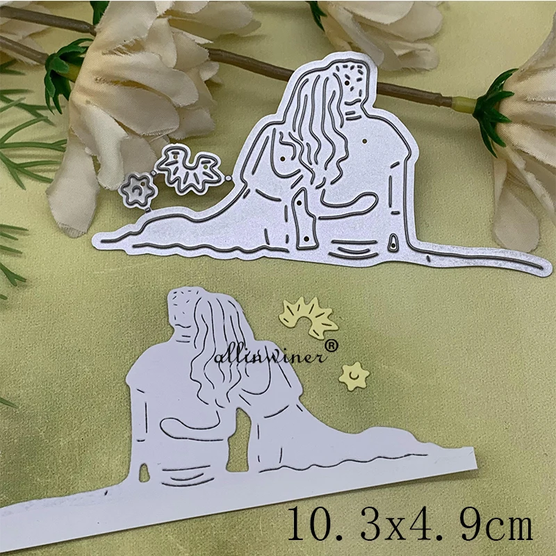 Lovers tree edge DIY Craft Metal Cutting Die Scrapbook Embossed Paper Card Album Craft Template Stencil Dies