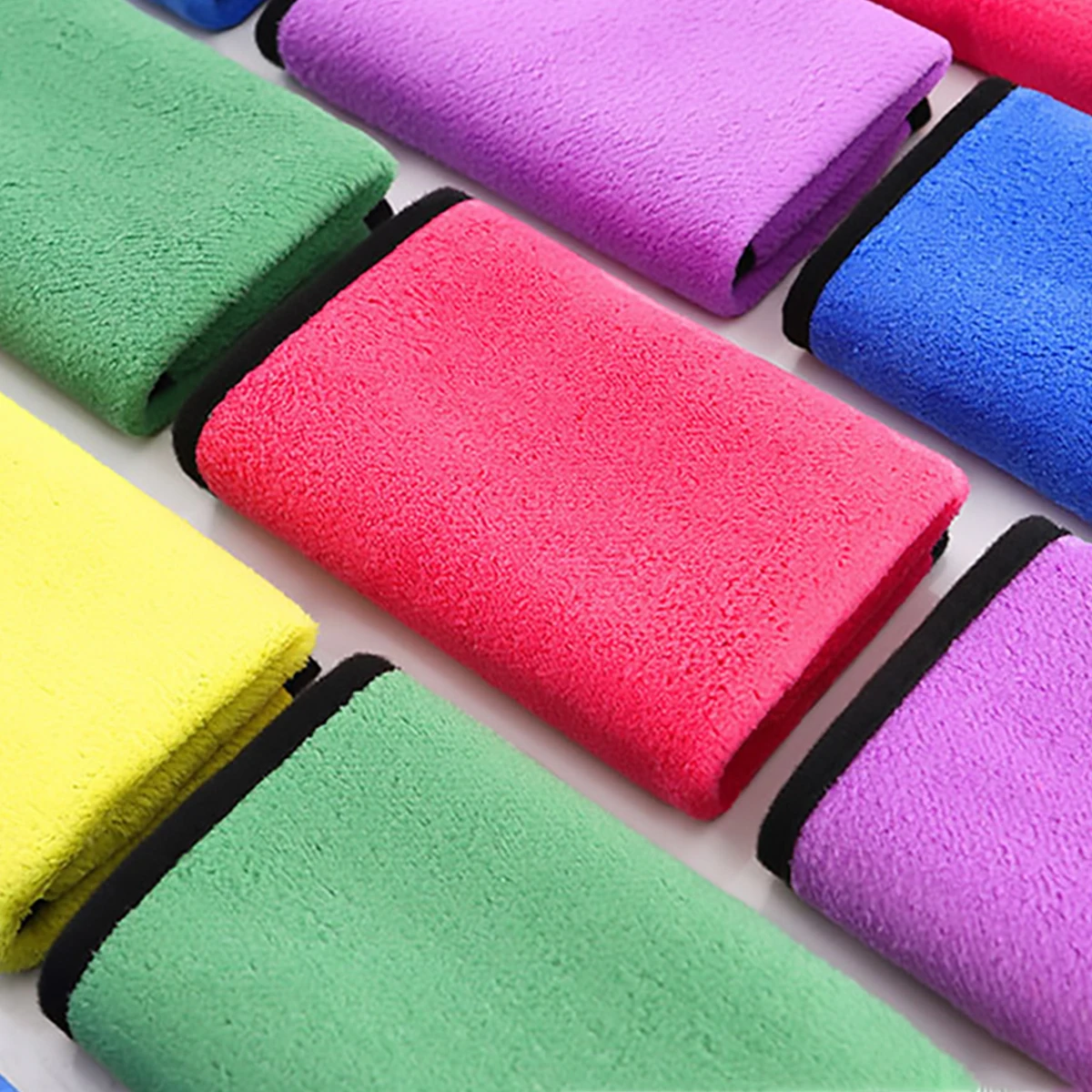 5/10 pack 30X30cm high-density coral fleece car wash towel, thickened absorbent car wash cloth, suitable for car repair shops