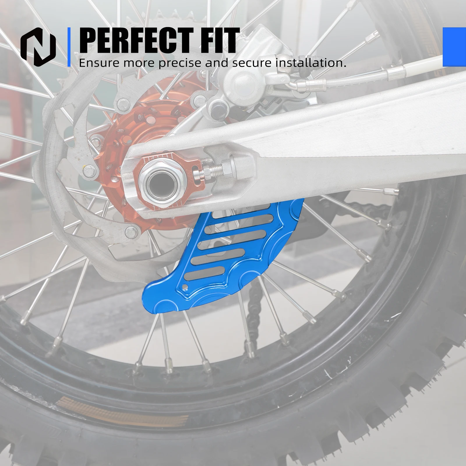 NICECNC For Husqvarna TE300 TE250 FE350 FE450 FE501 FE250 TC125 TC250 FC350 FC450 FC250 2014-2017 For KTM Rear Brake Disc Guard