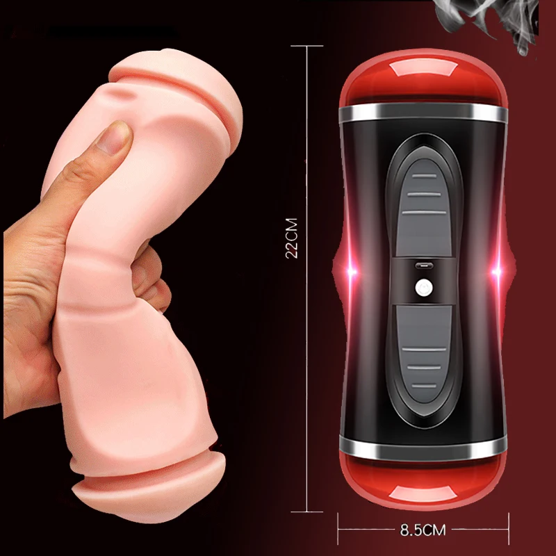 Automatic Male Masturbator Cup Real Vagina Mouth Oral Sucking 7 Vibrating 3D Pocket Pussy Blowjob Stroker Sex Toys for Men