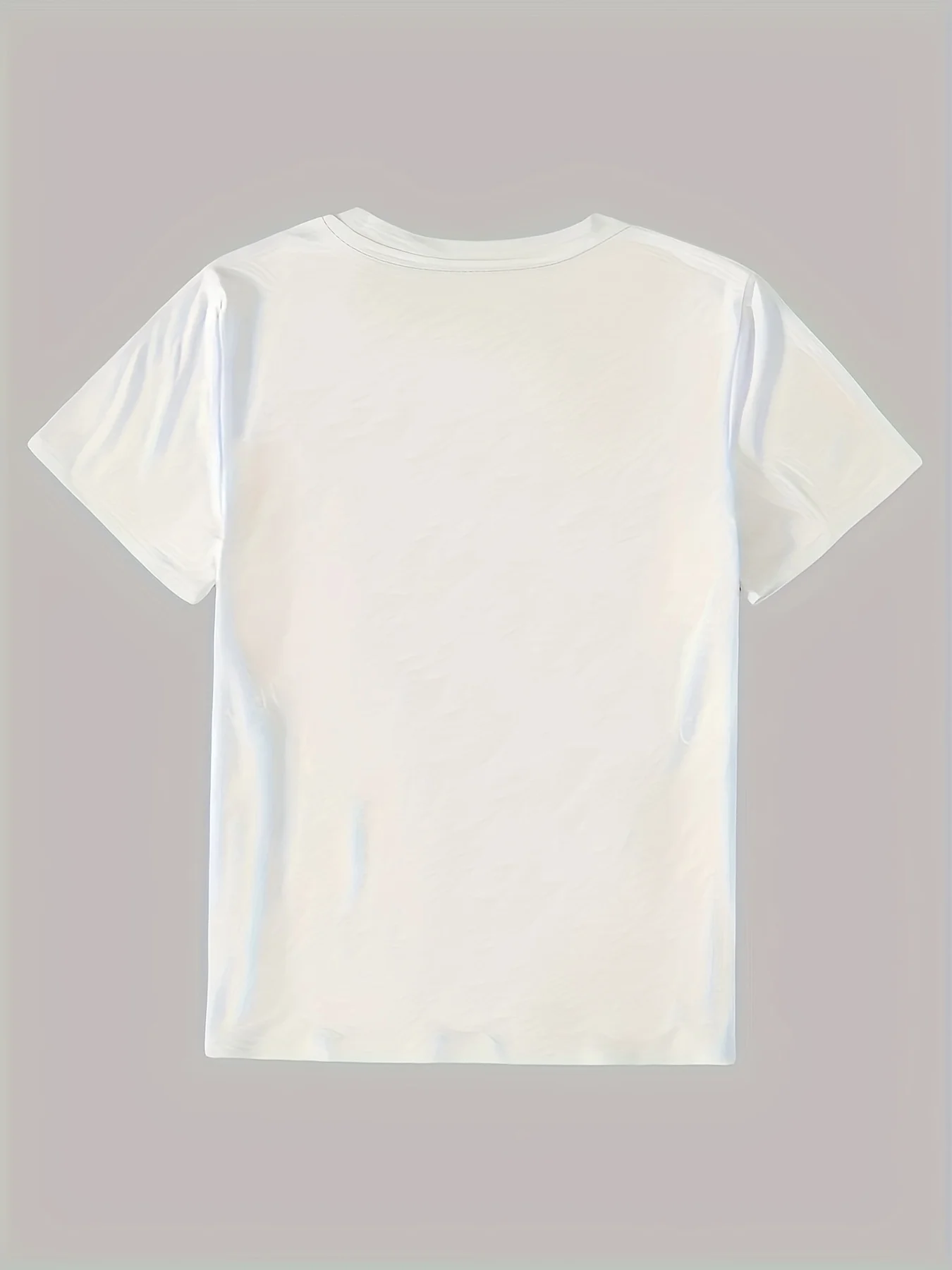 تي شيرت نسائي أبيض مطبوع عليه زهور - كلمات أغنية أدريان لينكر وتصميم زهرة نابضة بالحياة، نسيج ناعم مسامي، آلة #2