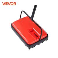 VEVOR Carpet Sweeper Manual Floor Sweeper w/ 300ml Dustbin Capacity 6.7 in Cleaning Width for Home Office Carpets Pet Hair Dust