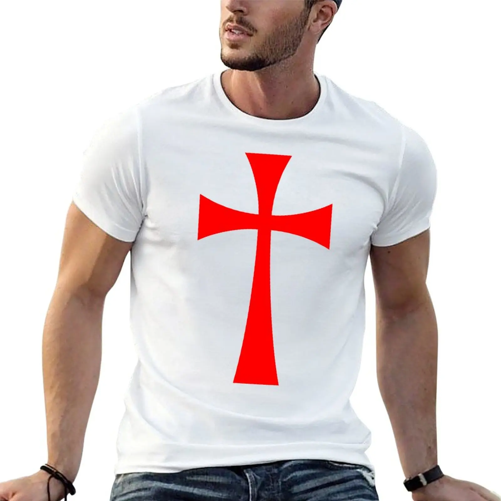 

Long Cross - Knights Templar - Holy Grail - The Crusades T-Shirt man t shirts for men t shirt for man 100 percent cotton T-Shirt