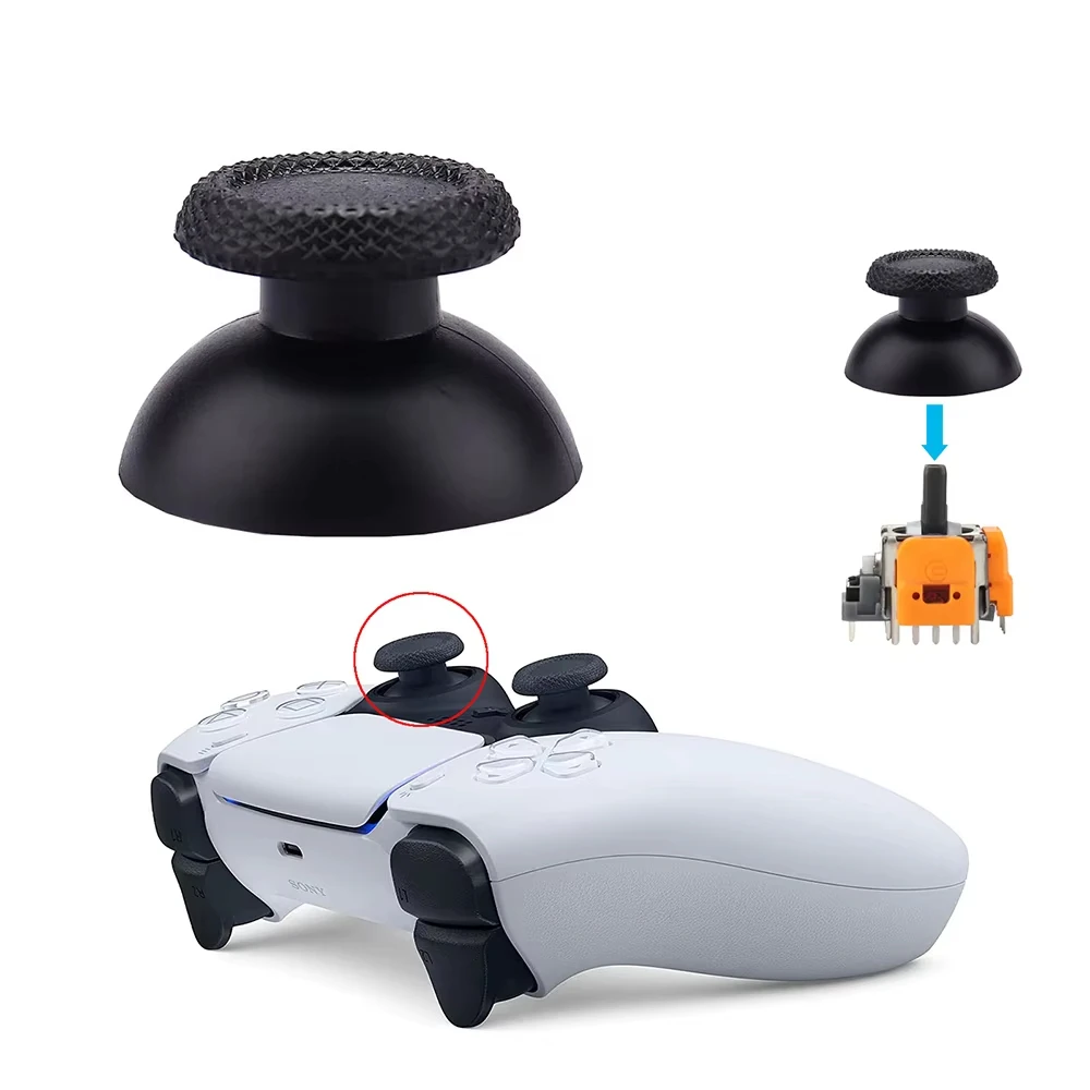 عصا تحكم تناظرية ثلاثية الأبعاد لجهاز تحكم بلاي ستيشن 5 ، تأثير قاعة بديل ، ملحقات إصلاح أجزاء الإبهام ، DualSense ، PS5