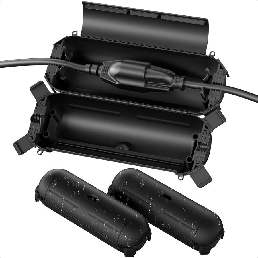 

[3 шт.] Защитный чехол для наружного удлинителя с водонепроницаемым уплотнением, устойчивый к атмосферным воздействиям электрический соединительный ящик для защиты на открытом воздухе