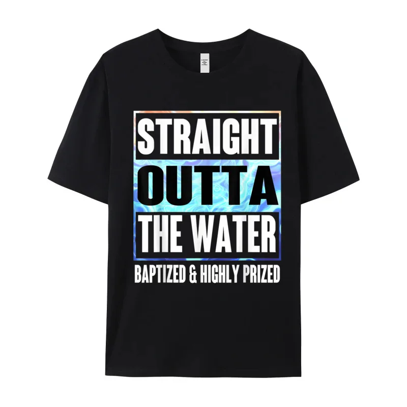 Newest Mens T-shirts Baptism Shirt Adults Kids Funny Casual Tops Tees Graphic Premium Cotton Round Neck Tees Short Sleeve