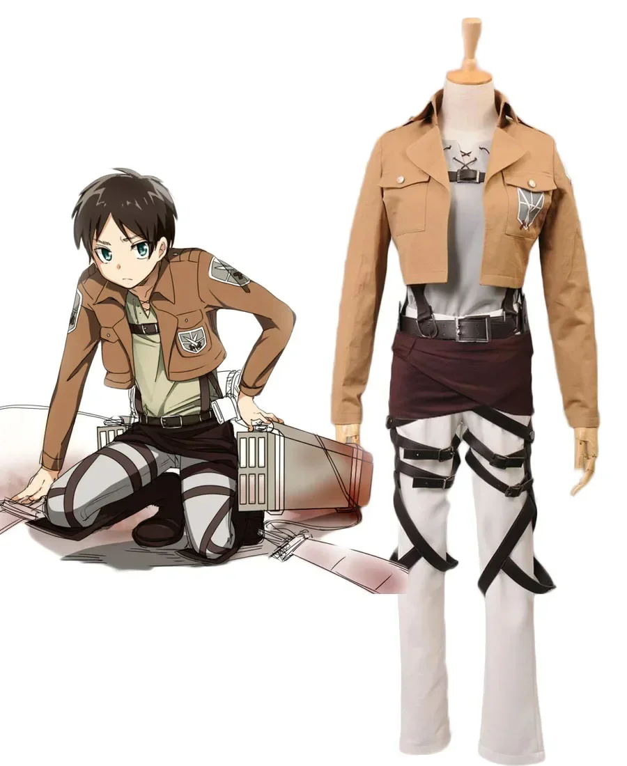

Attack on Titan Eren Jaeger Trainee Cosplay Costume Full Set