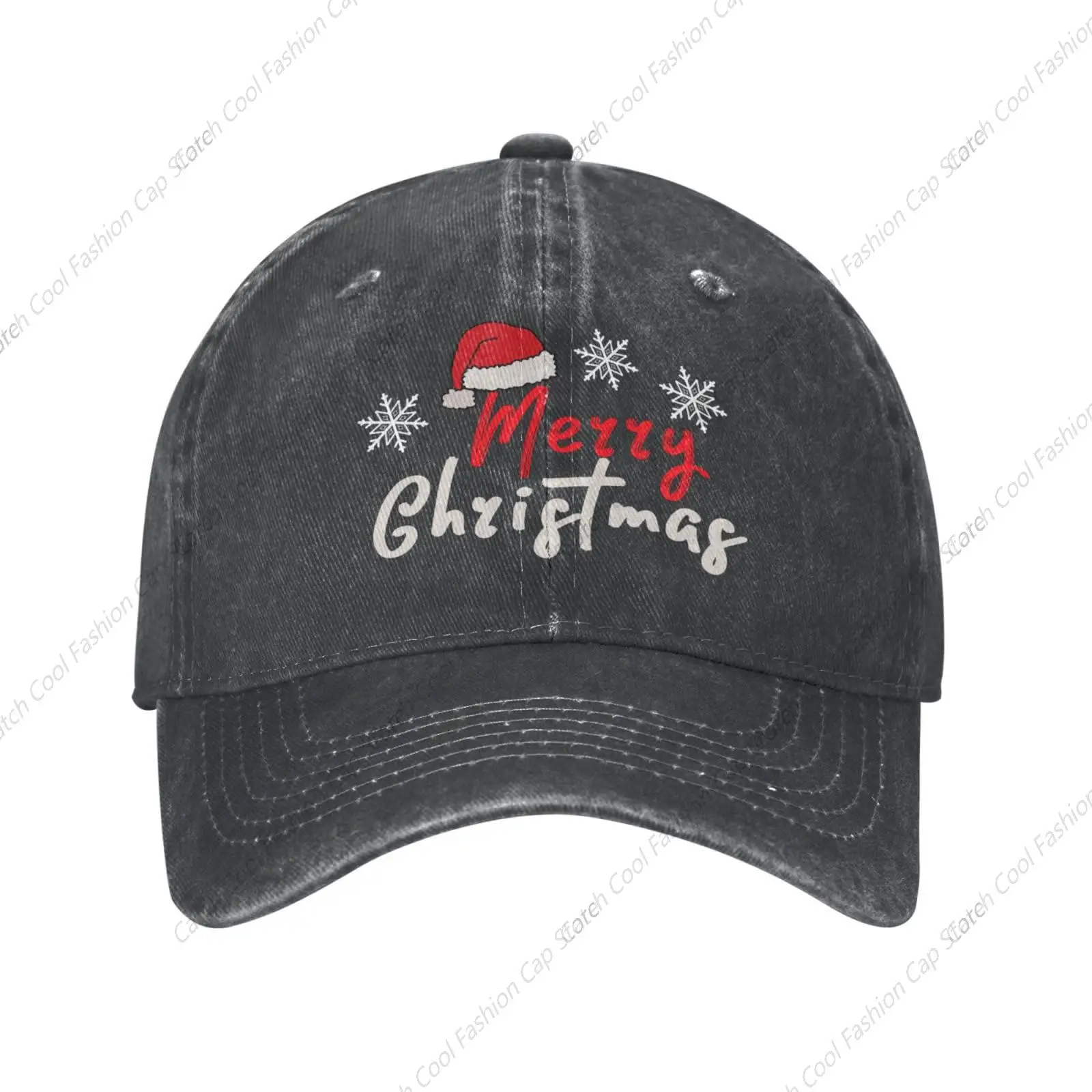 Christmas Baseball Cap for Men Women Vintage Trucker Denim Hat Washed Cotton Fashion Unisex Adjustable Sports