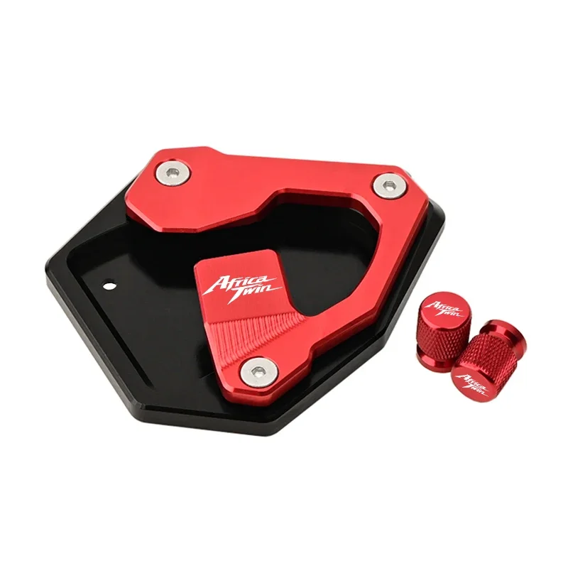 

For Honda Africa Twin 1100 CRF1100L CRF 1100 L 2022 2021 2020 Motorcycle CNC Kickstand Foot Side Stand Enlarger Pad & Tire Valve