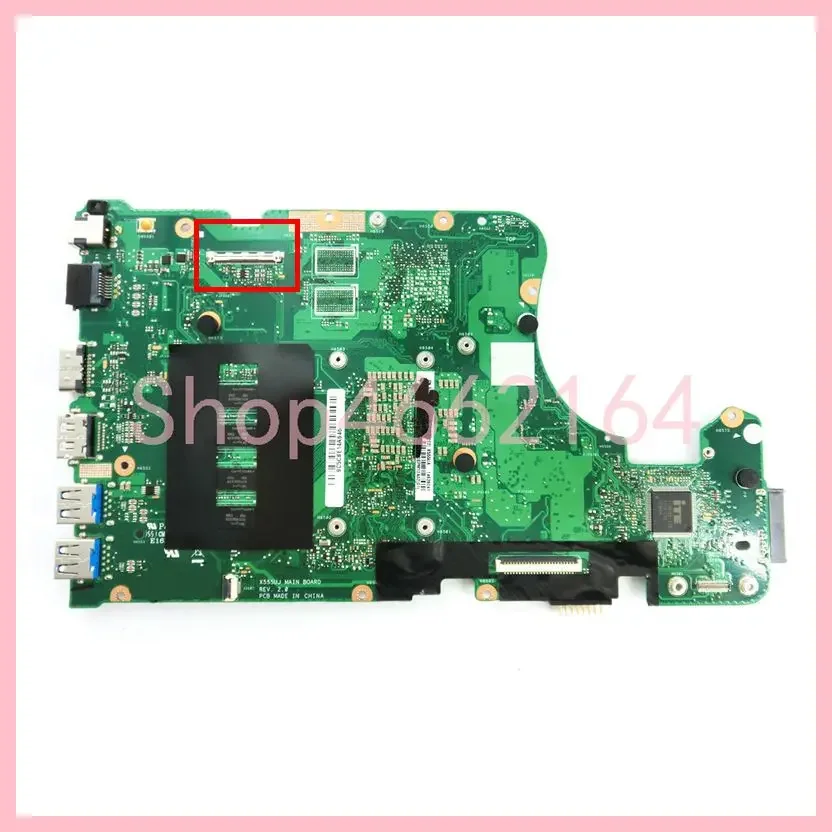 X555UA i7-6500 CPU 4GB-RAM Mainboard For ASUS A555UA F555U X555U X555UF X555UB X555UQ X555UA X555UJ K555UA Laptop Motherboard