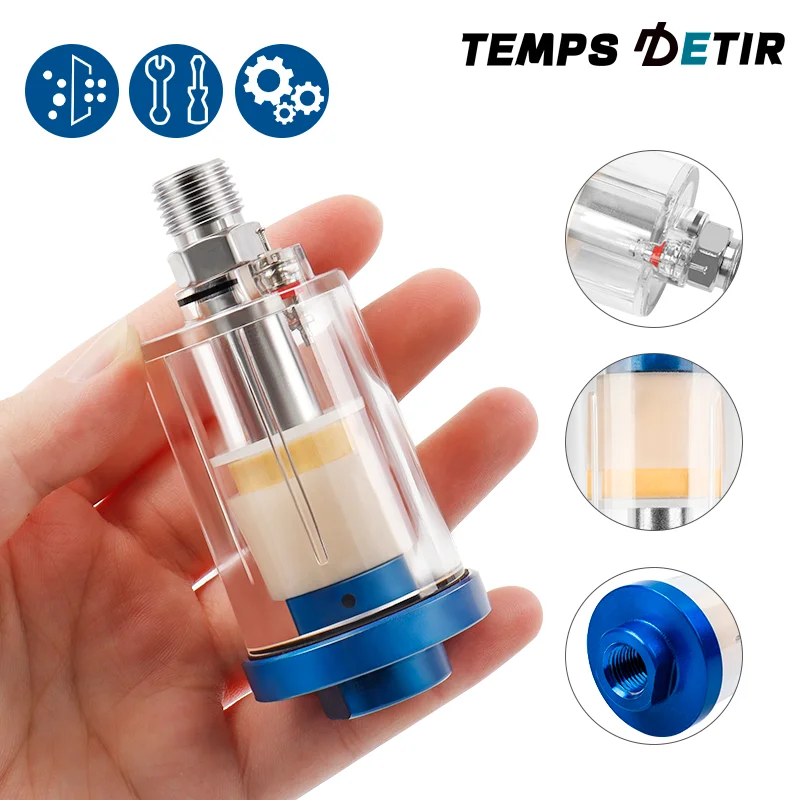 1/4\'\' NPT Air Compressor Water Oil Separator Spray Paint Gun Oil Water Separation Mini Filter Pneumatic Parts For Compressor