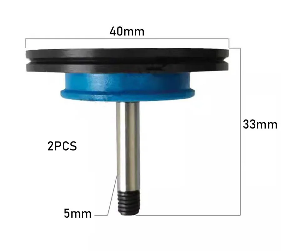 wedmワイヤーカット用ルビープーリー1008ガイドホイールローラーod40-l33mm-2個入り-wedmワイヤーカットマシン用