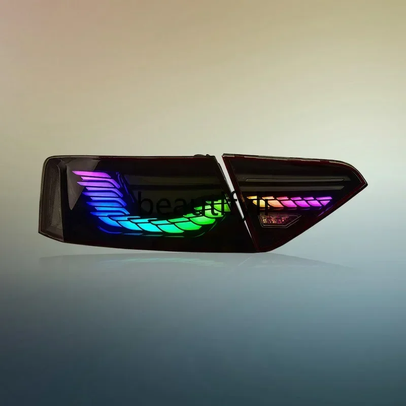 

lt6351 A5 tail light assembly modified dragon scale LED dynamic horse racing water steering tail light