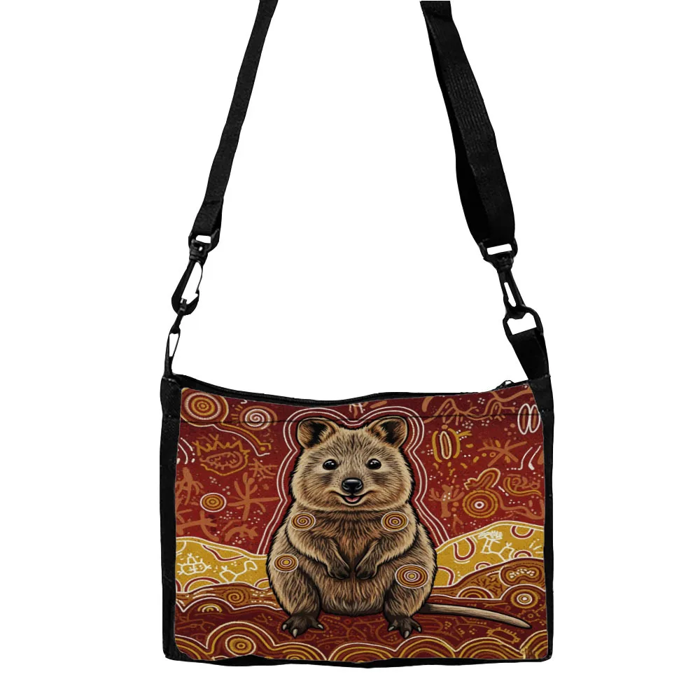 

Australian Quokka Shoulder Bag, Cartoon Cute Kangaroo Crossbody Bag, Gift for Animal Lovers Casual Fashion Handbag