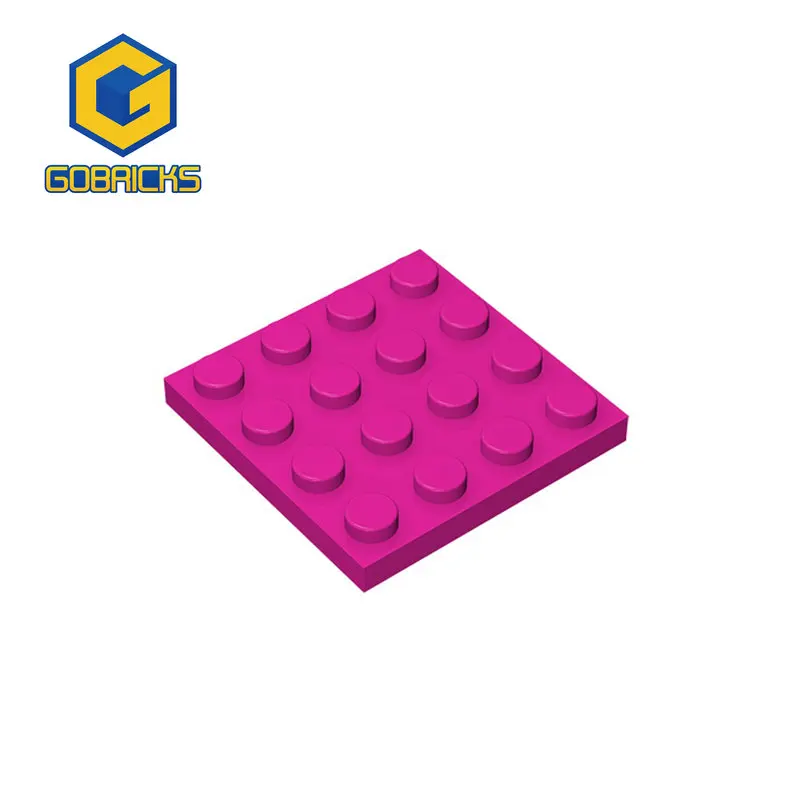 Gobricks-bloques de construcción para niños, piezas de bloques de construcción, piezas educativas, creativas, Compatible con marca, 10 piezas, 3031 4x4 puntos