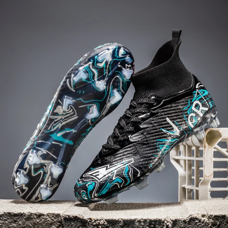 2026 طالب جديد أحذية كرة القدم منخفضة أعلى مع دبابيس طويلة ومكسورة للتدريب ومطابقات الأحذية الرياضية الشبابية المهنية CR7 #2