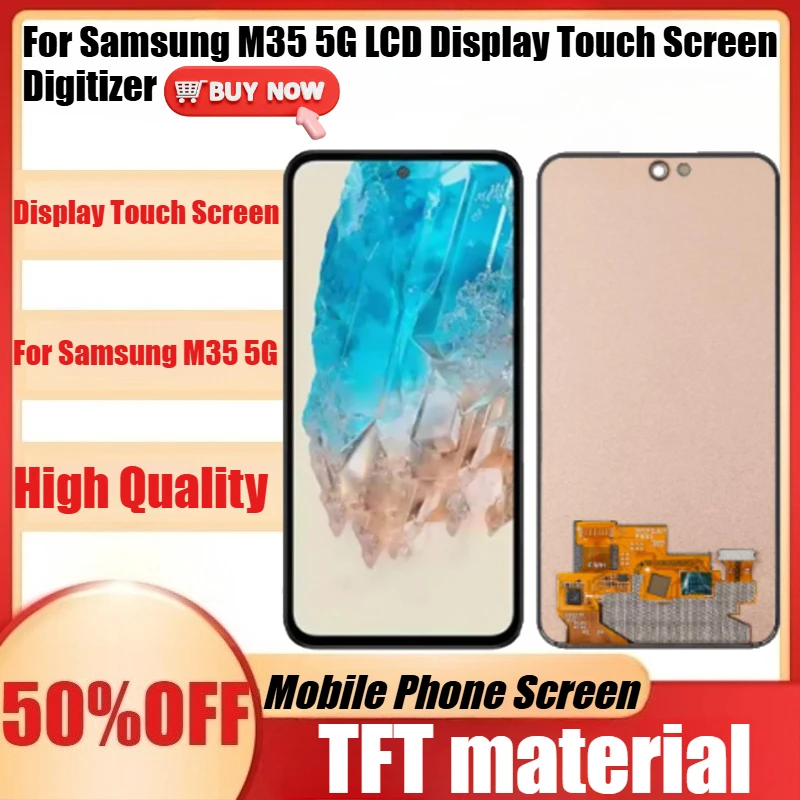 

New TFT For Samsung M35 5G LCD Display Touch Screen Digitizer For Samsung M356B M356B/DS Displa No Frame