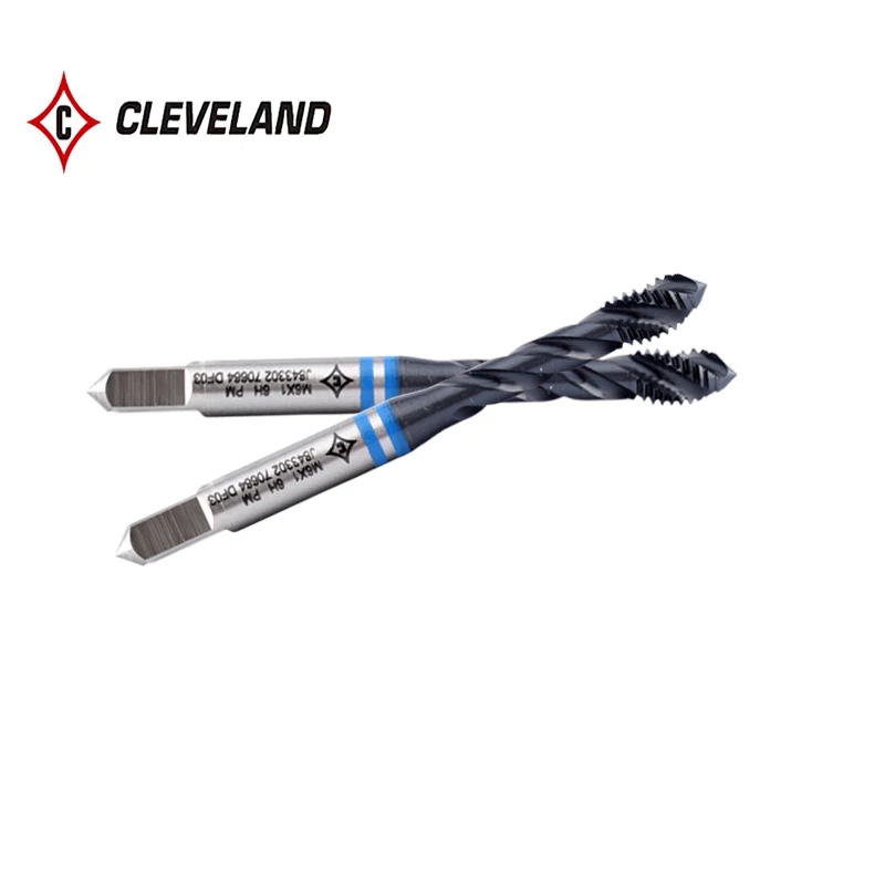 

CLEVELAND HSS-PM With JP Spiral Fluted Tap M3 M4 M5 M6 M8 M10 M12 M14 M16 Machine Screw Thread Taps For Stainless Steel