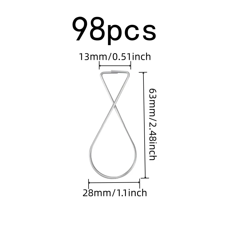 98 pcs Ceiling Grid Hangers Easy Install No Tools, designed for School Classroom Decor, Metal T-Shape Design