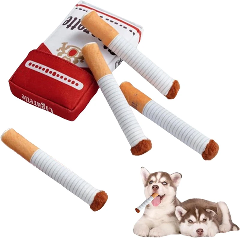 dog toy cigarettes Dog Toy Funny Interactive Plush Dog Toys Creatives Cigarette Design  Giggling Chewing Toys For Dog The Perfect Pet Gift